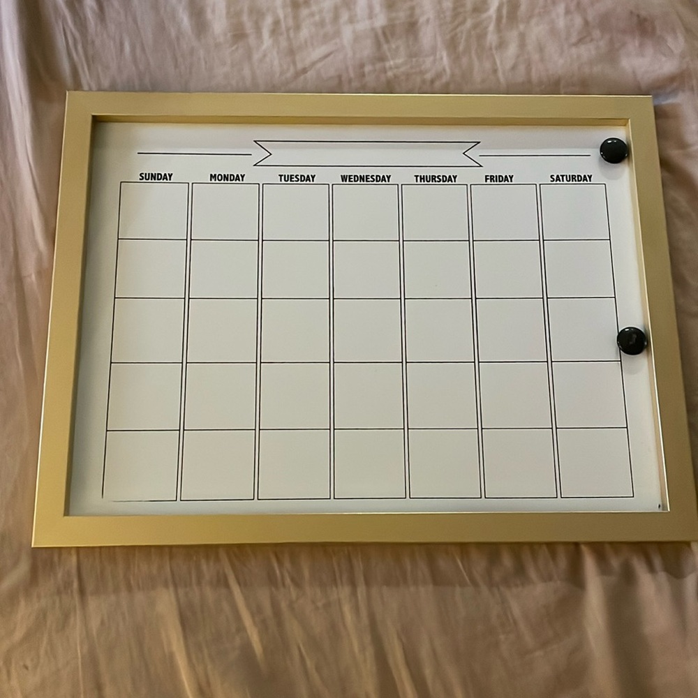 White board Calendar